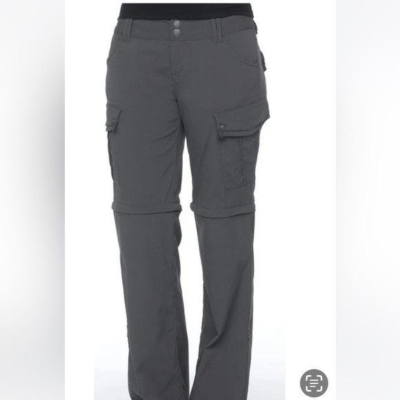 Prana Women’s Convertible Windbreaker Pant Size 0 Gray - Picture 1 of 10